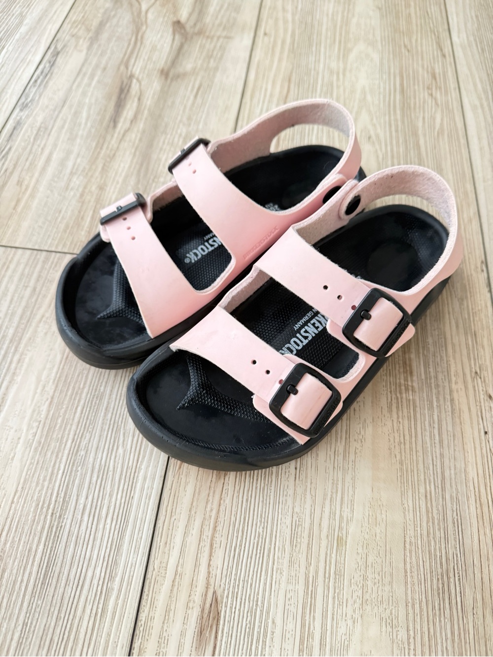 Birkenstock Kids Pink Dual-Buckle Sandals